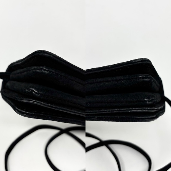 Bottega Veneta Intrecciato Knot Top Handle Black Suede Velvet Crossbody Bag - Picture 8 of 16